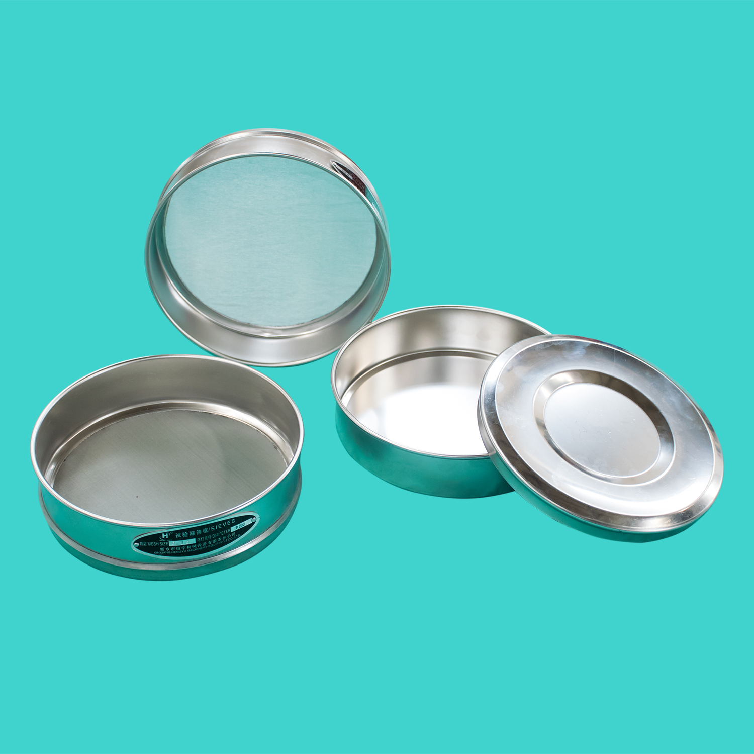 實(shí)驗篩框和實(shí)驗篩上蓋及底盤(pán)